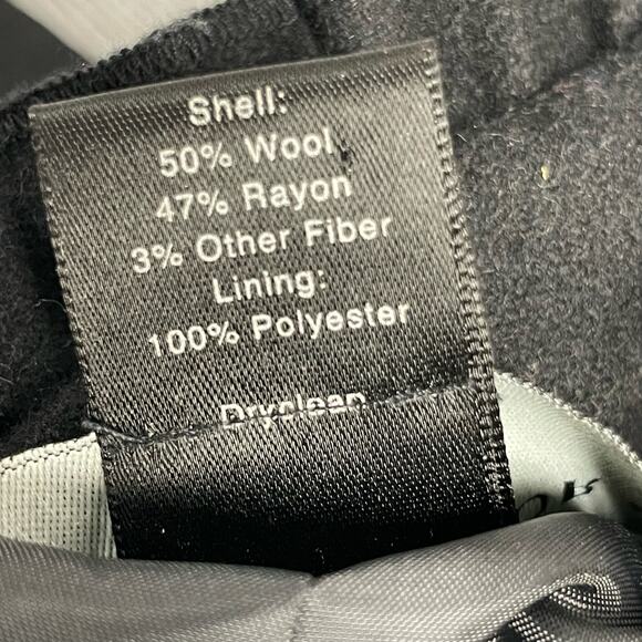 Ann Taylor Factory Black Wool Blend Peacoat Jacket Size Petite M - Picture 9 of 13